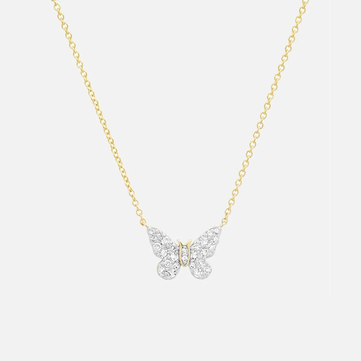 Mini Diamond Butterfly Necklace