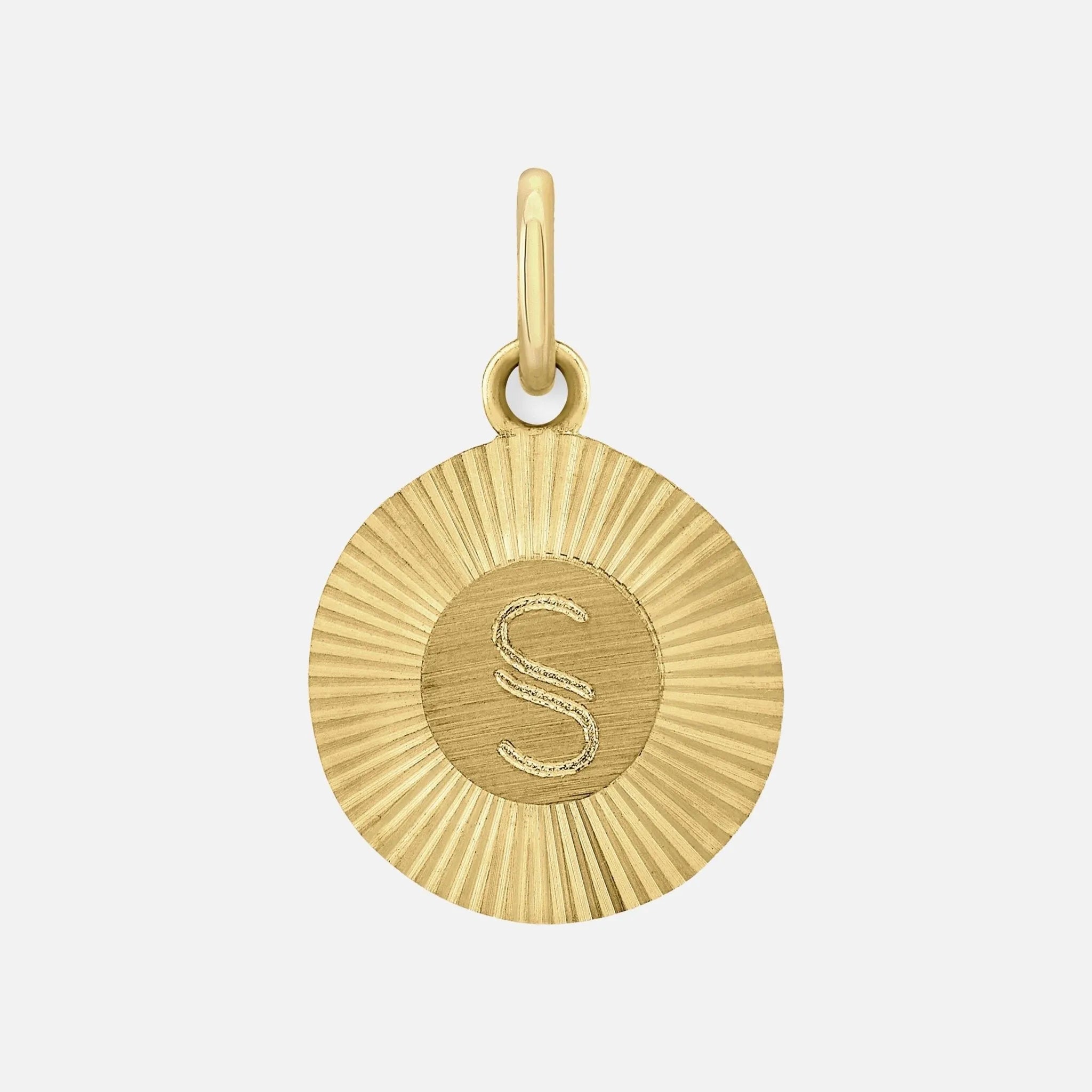 Mini Vinyl Initial Pendant
