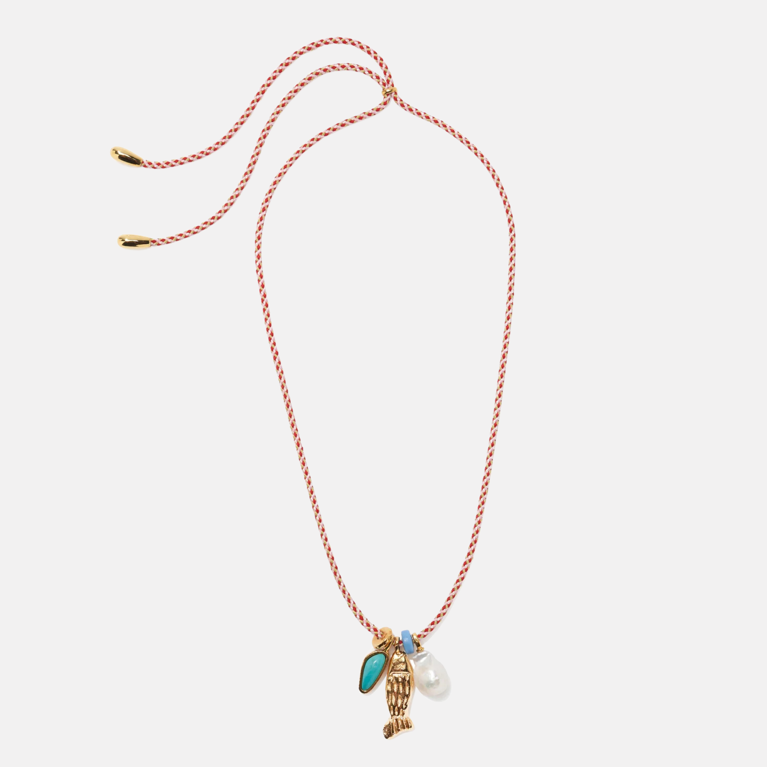 Minnow Necklace, Red Hot