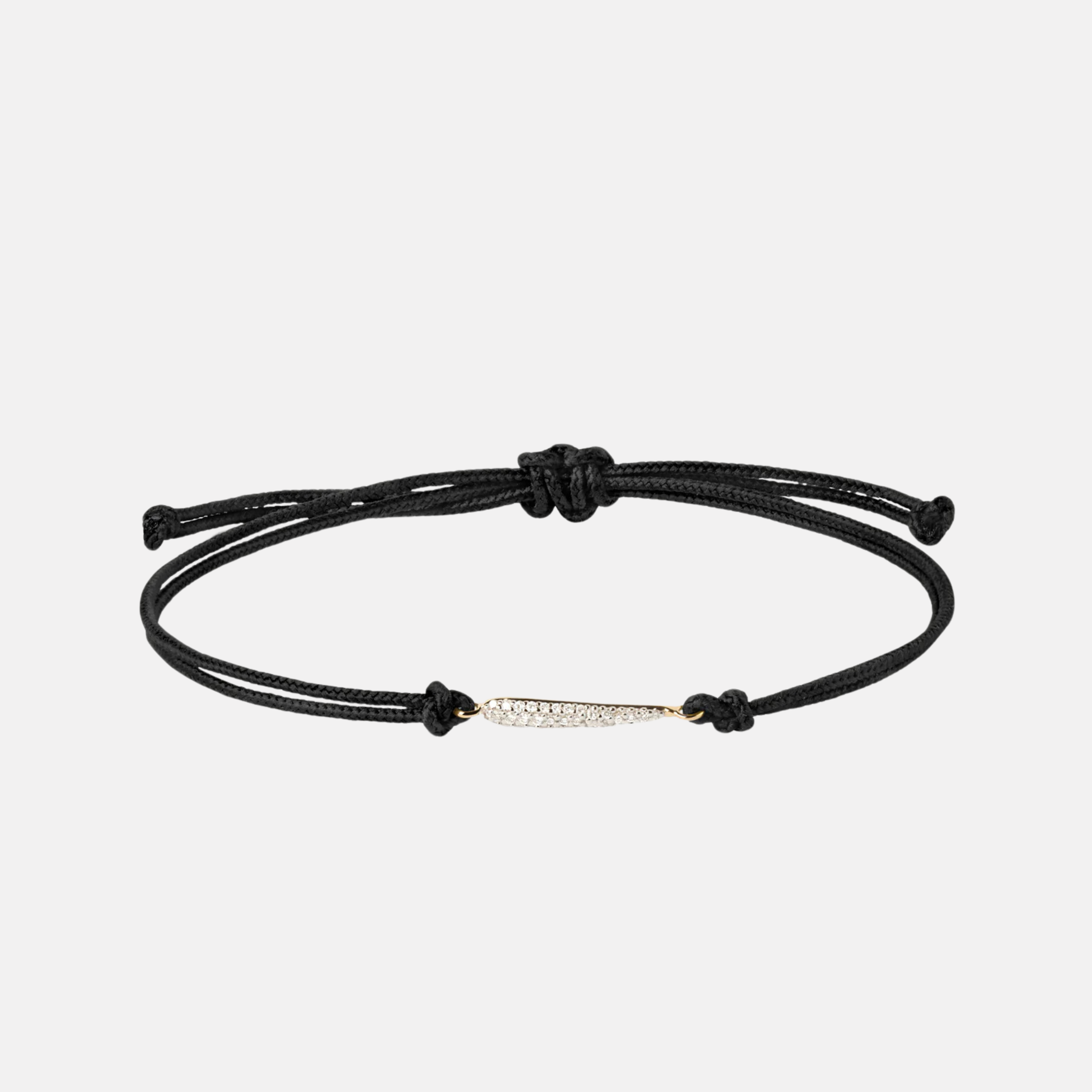 Nina Diamond Cord Bracelet, Black
