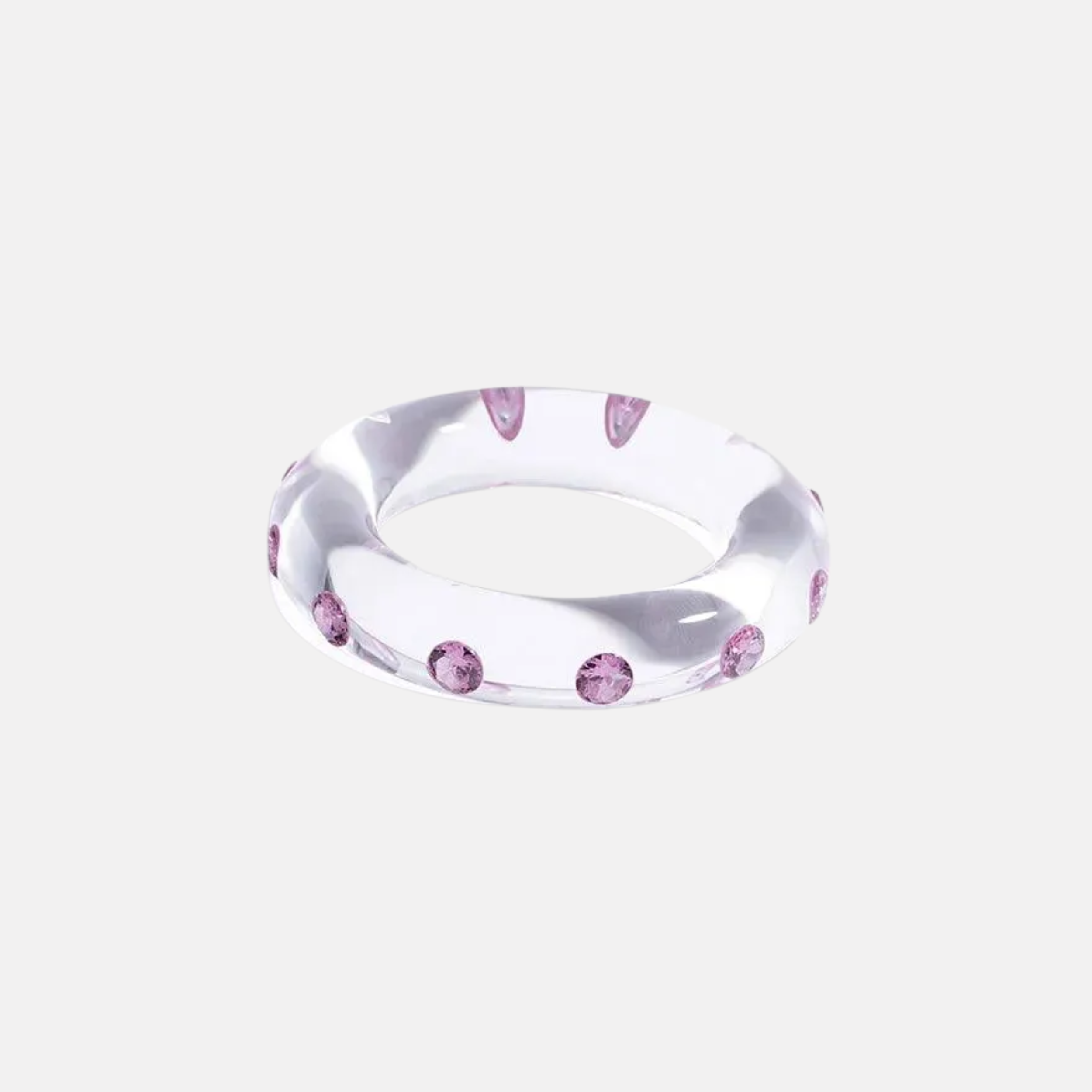 Big Lucid Bangle, Pink