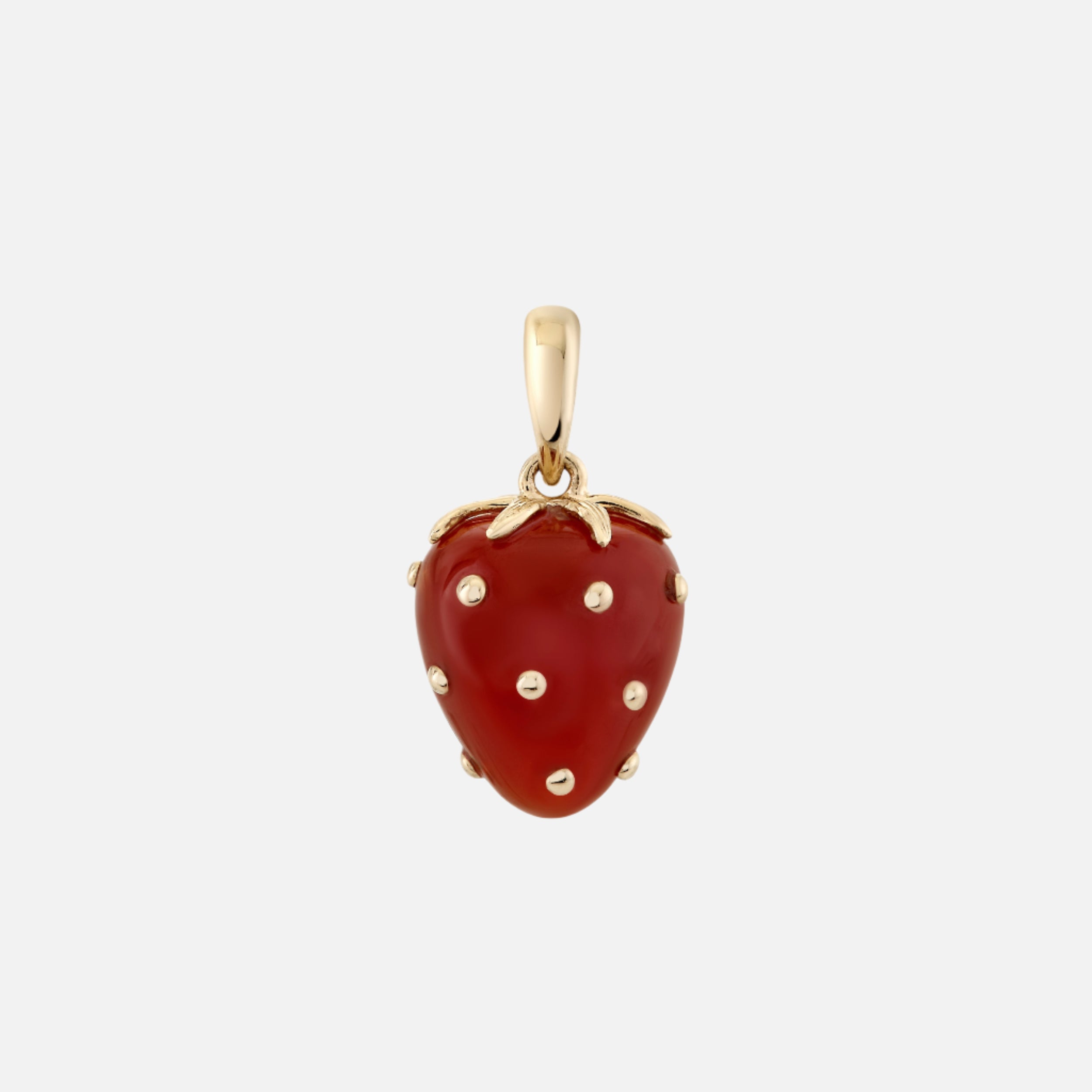 Petite Strawberry Agate Pendant