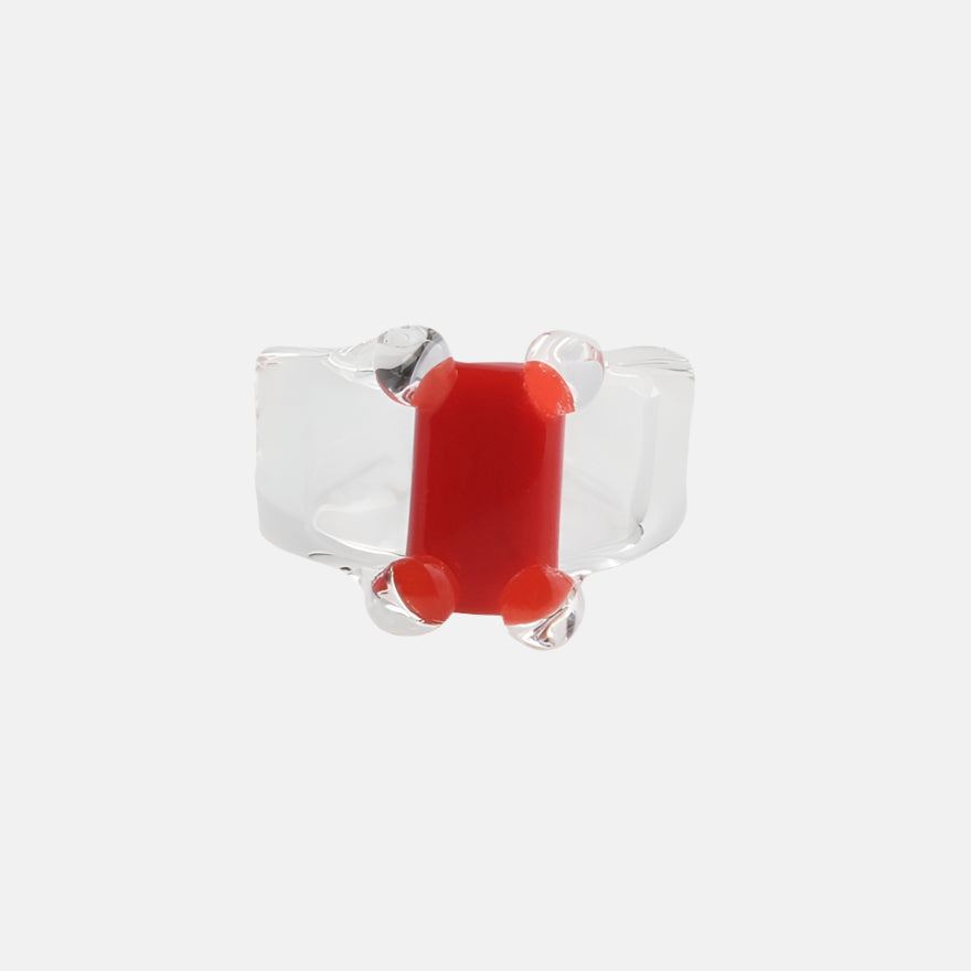 Prong Set Ring, Cherry