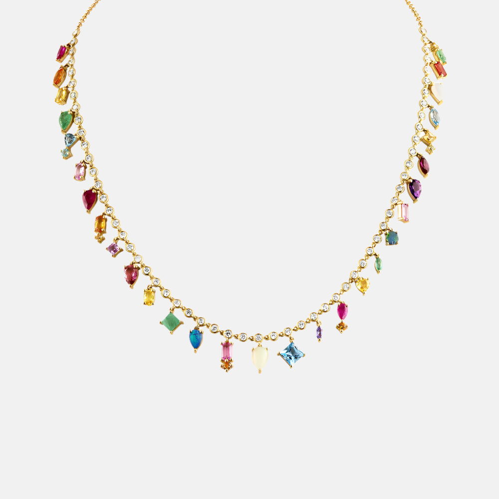 Rainbow Collar Necklace