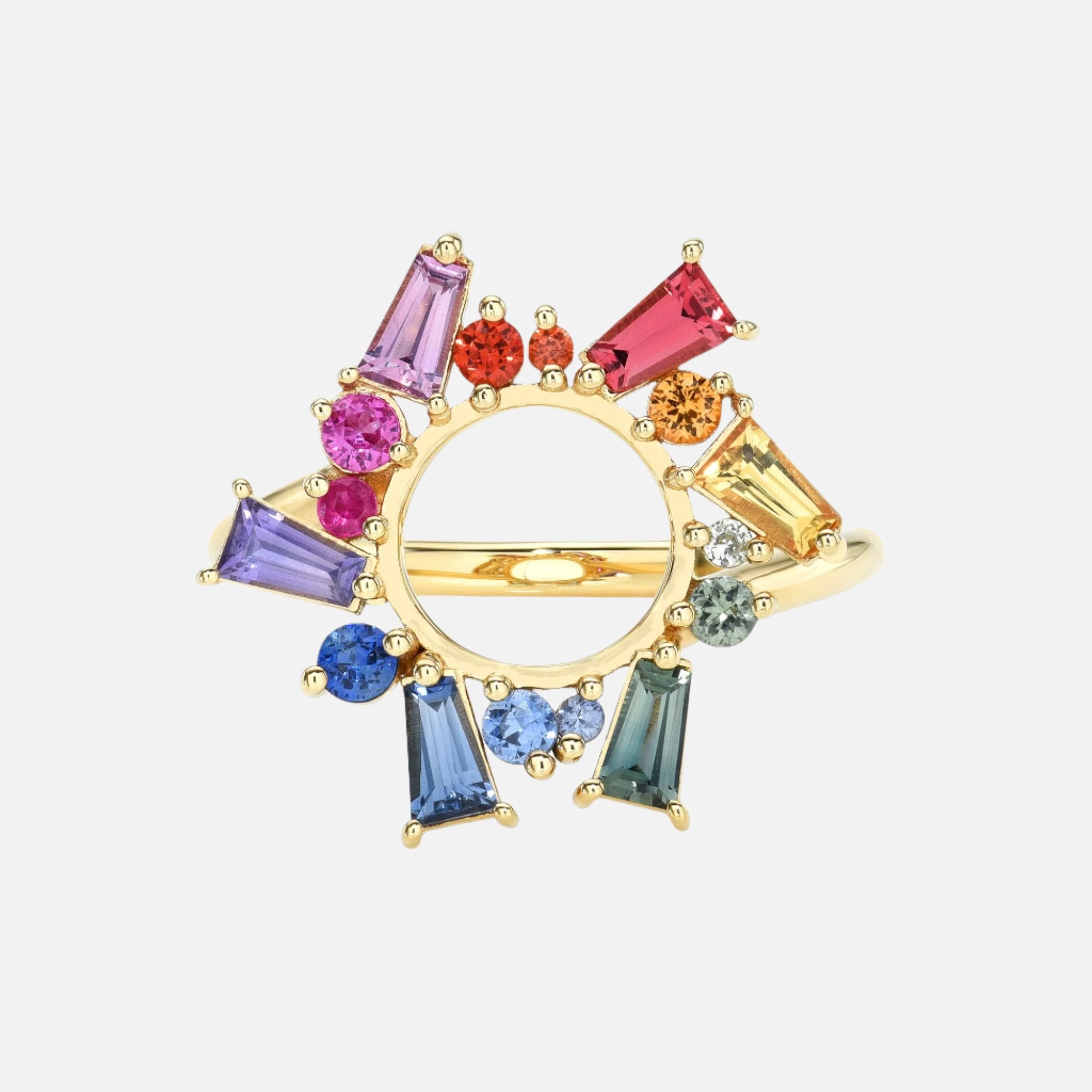 Rainbow Sapphire Ring