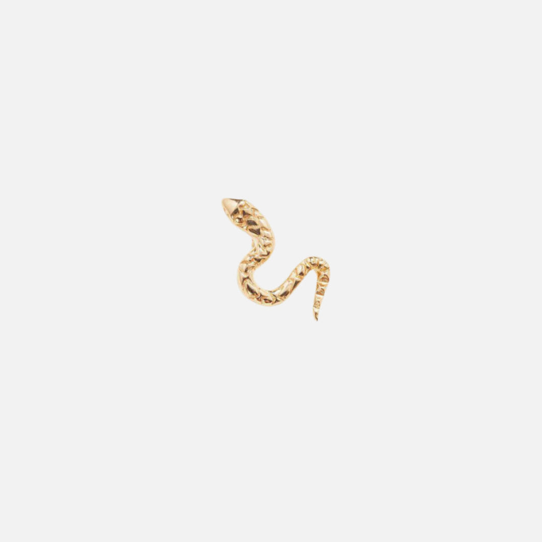 Serpent Stud, Gold