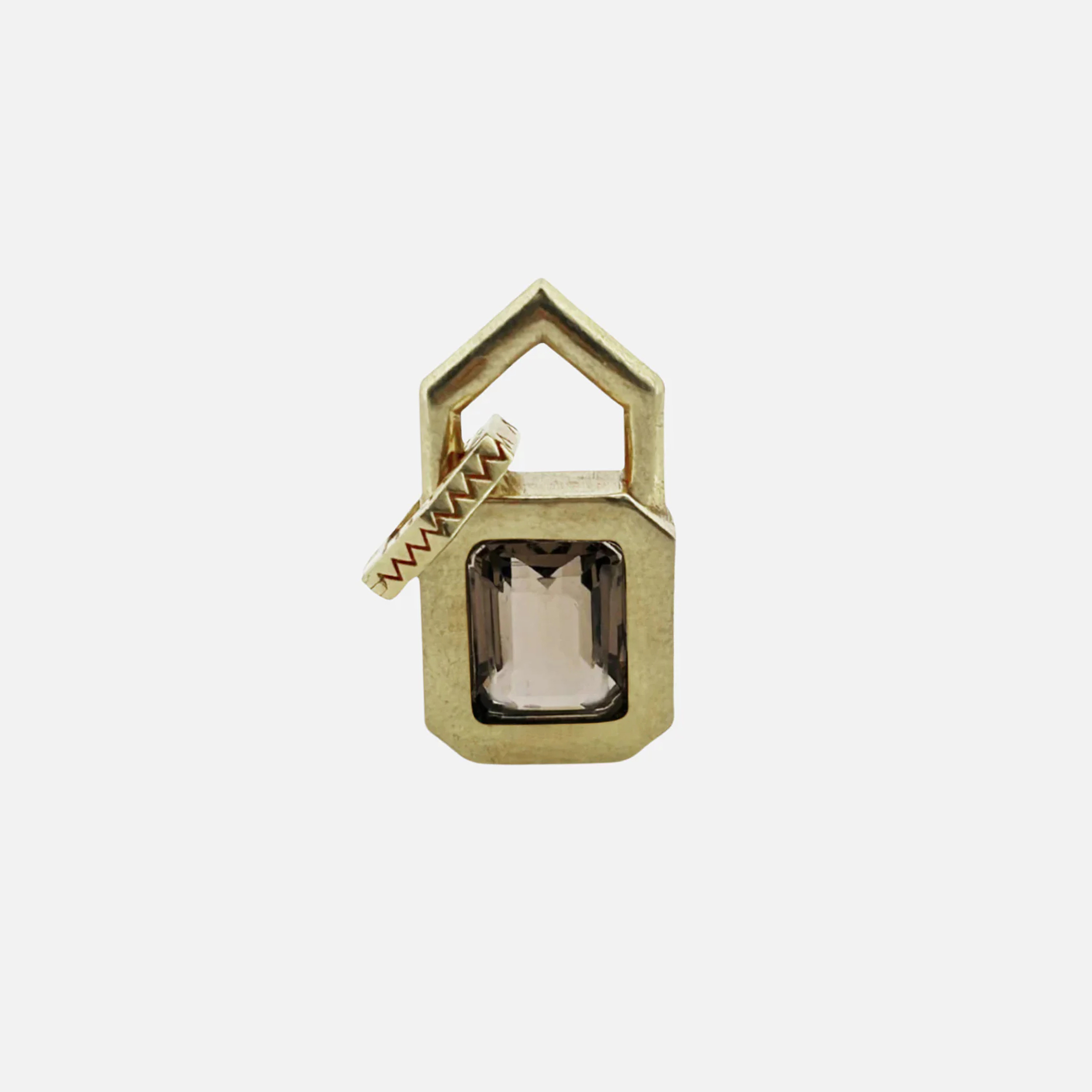 18k Zig Zag Hexagon Pendant