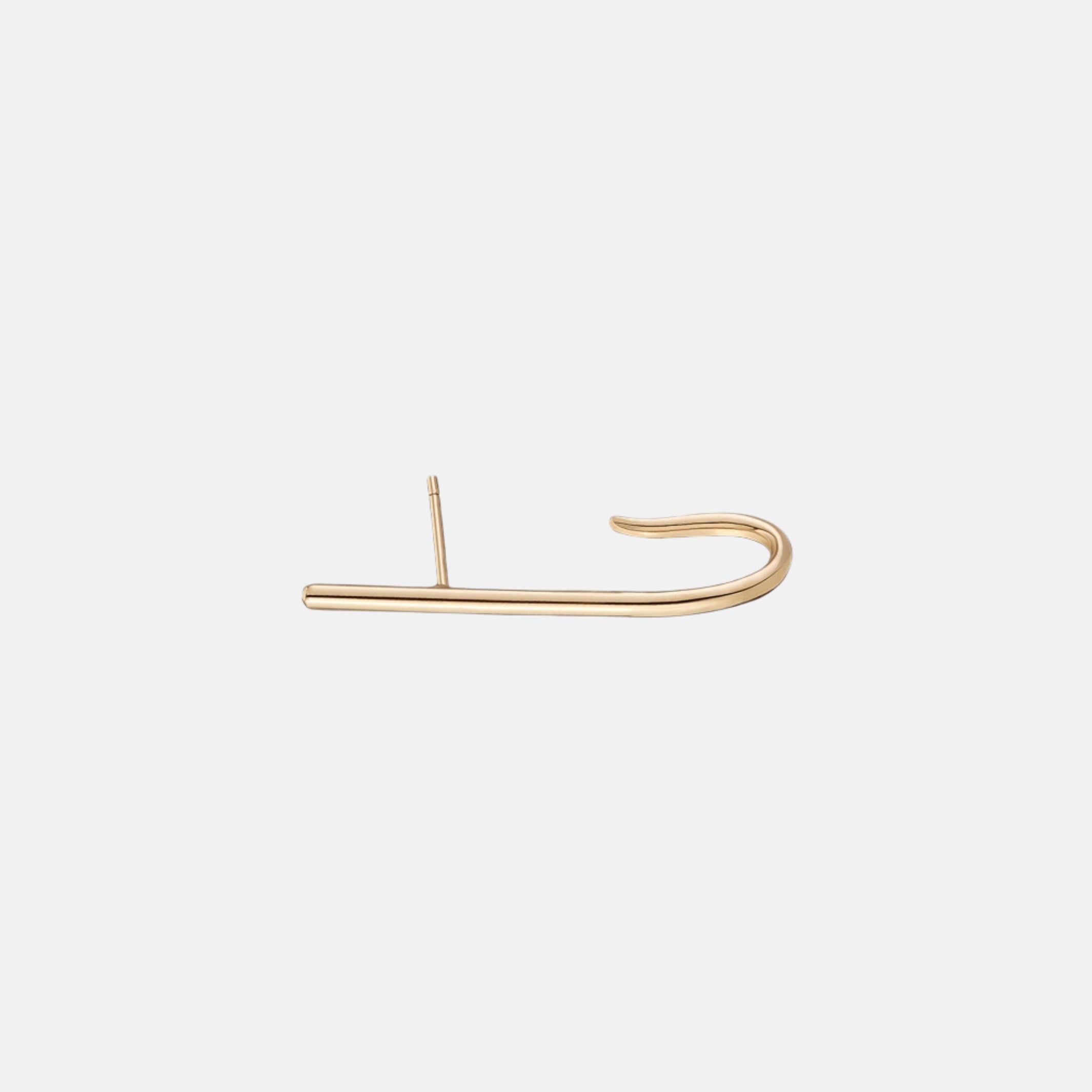 Solid Crusader Earlobe Line Cuff