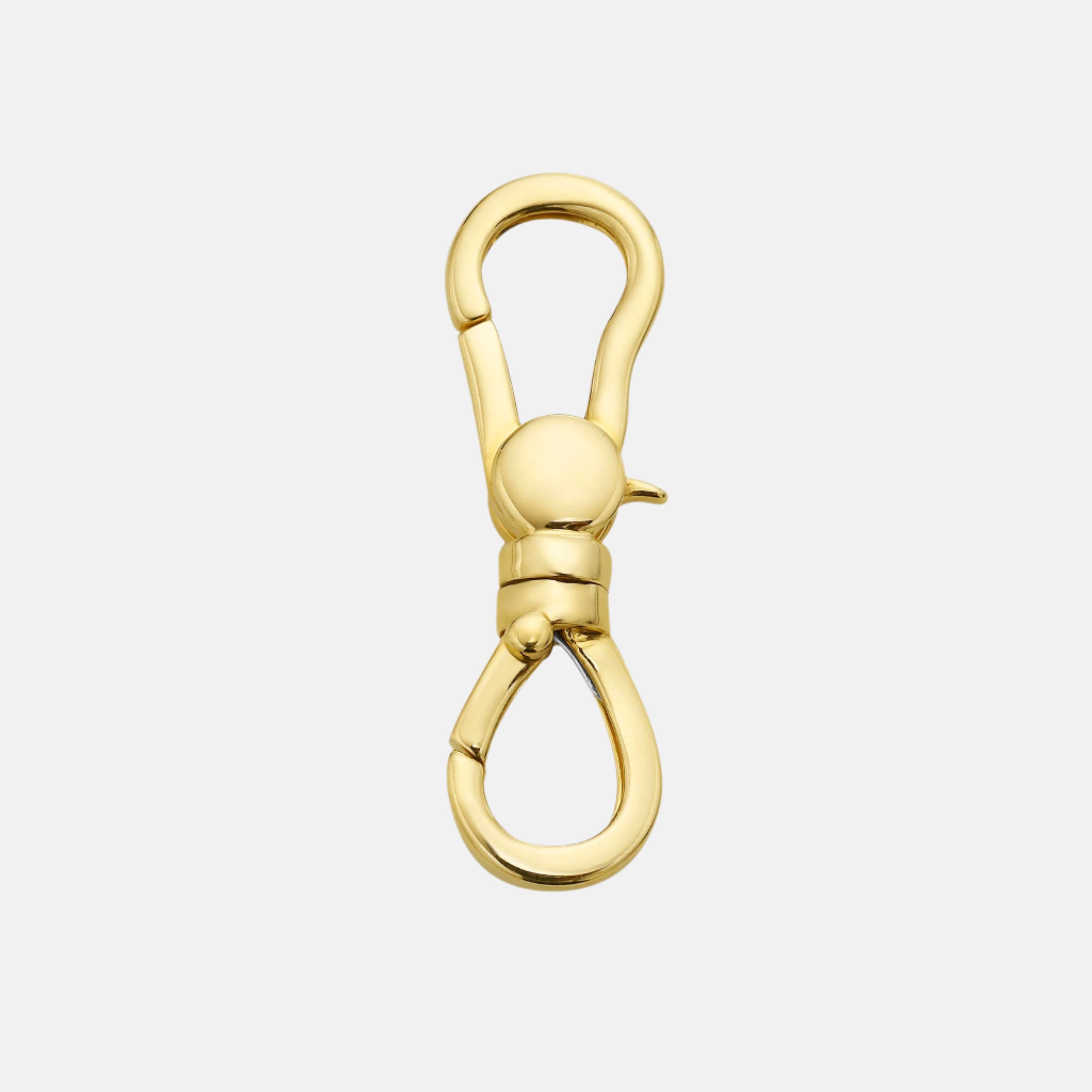 Solid Gold Dog Clip Swivel Connector