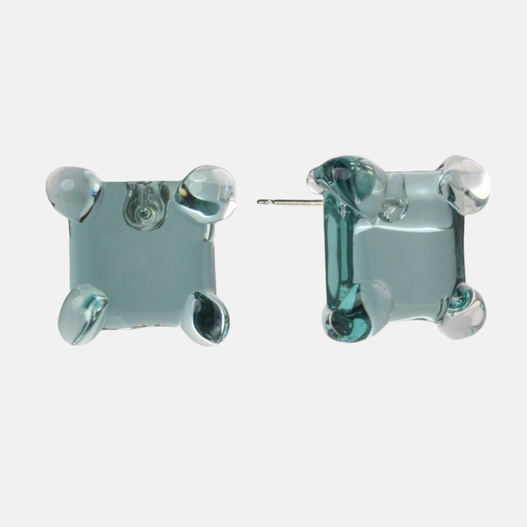 Square Prong Set Earrings, Nemo