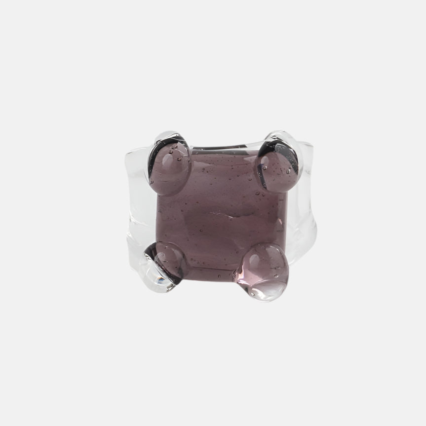 Square Prong Set Ring, Dusk