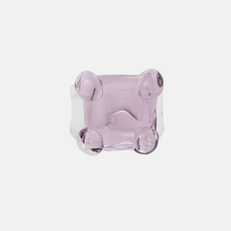 Square Prong Set Ring, Night Shade