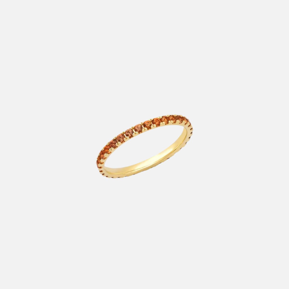 Standard Orange Sapphire Eternity Band