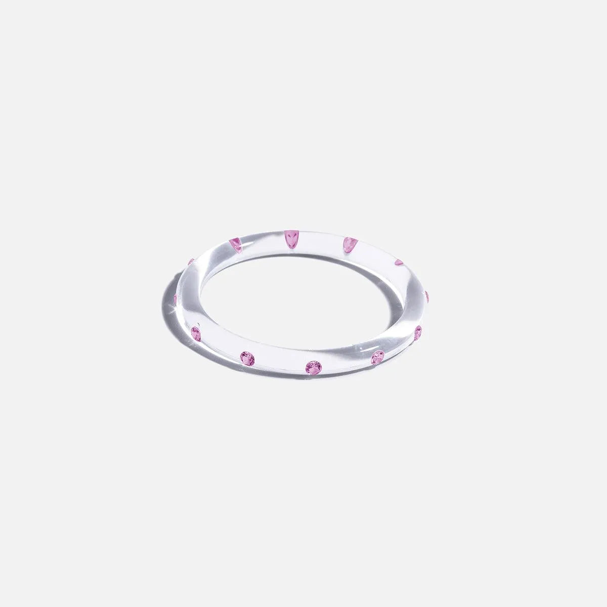 Thin Lucid Bangle, Pink