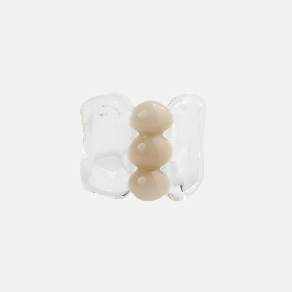 Three Pea Ring, Beige