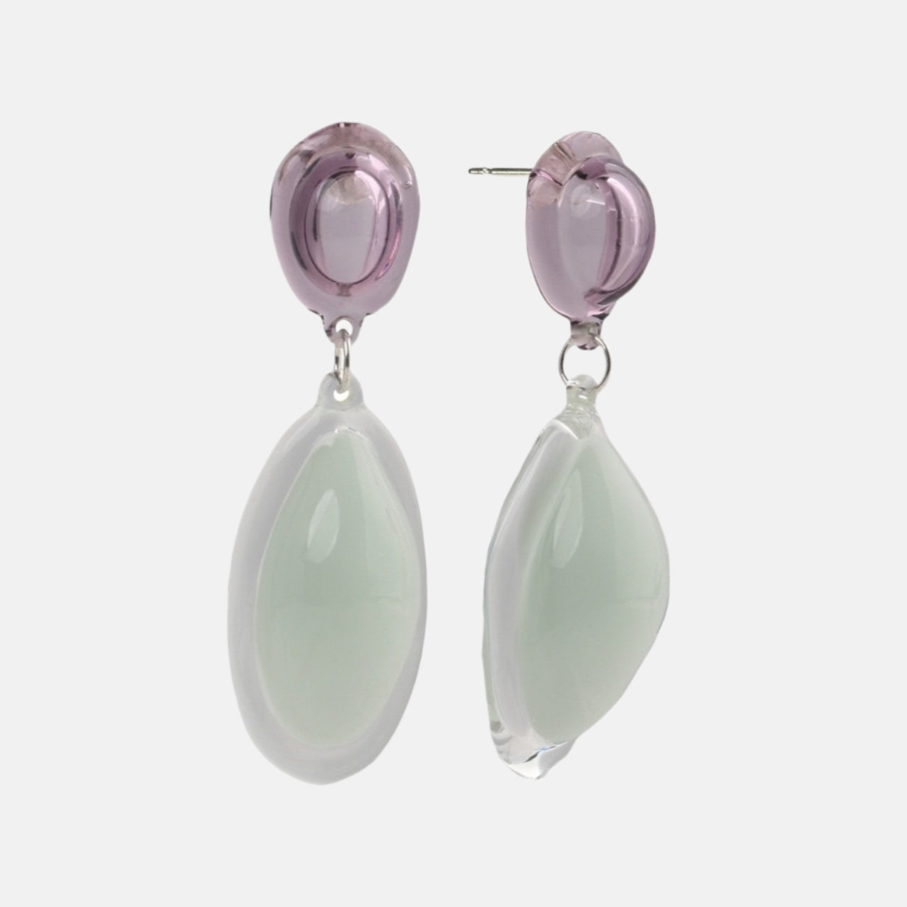 Bubble Drop Earrings, Night Shade