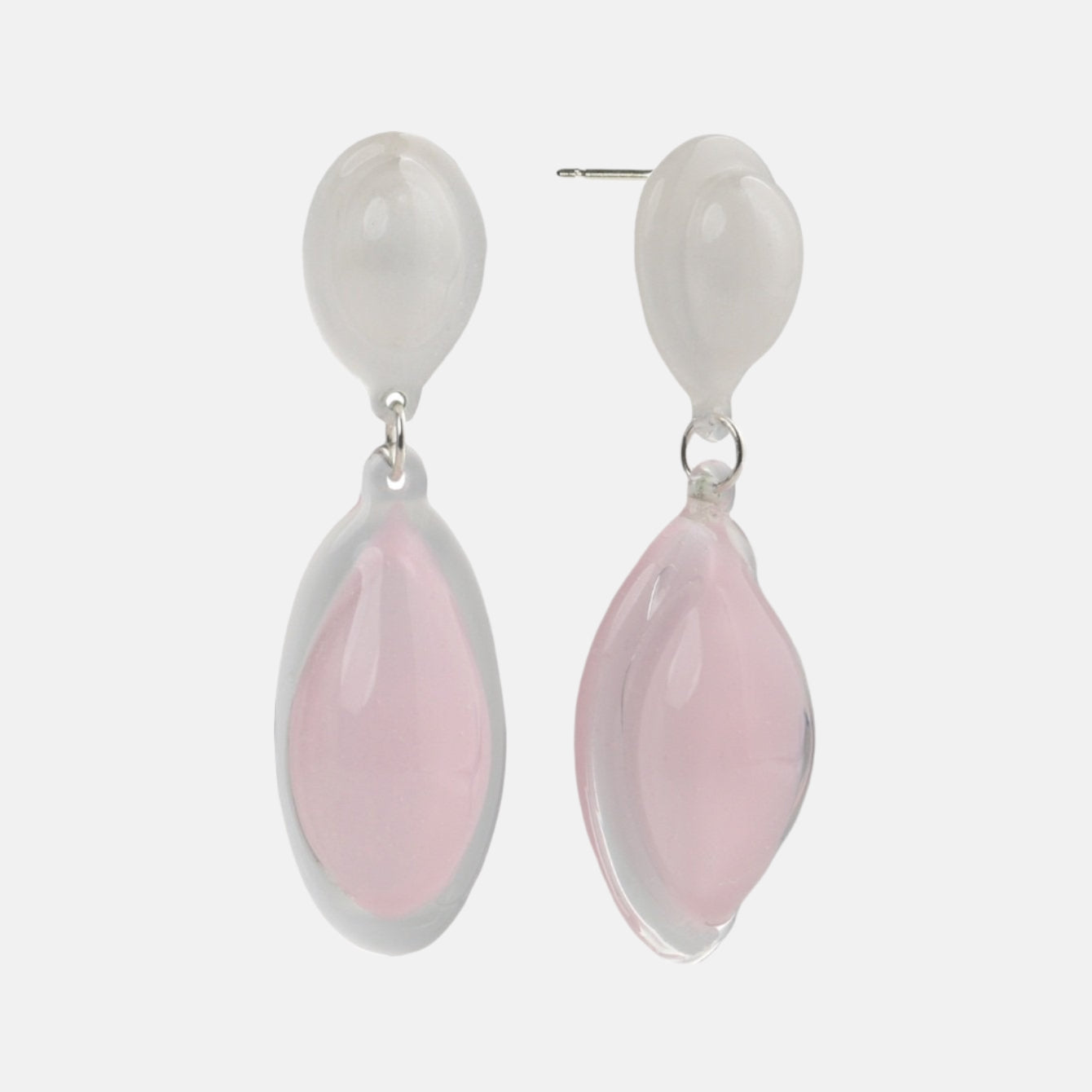 Bubble Drop Earrings, Pink