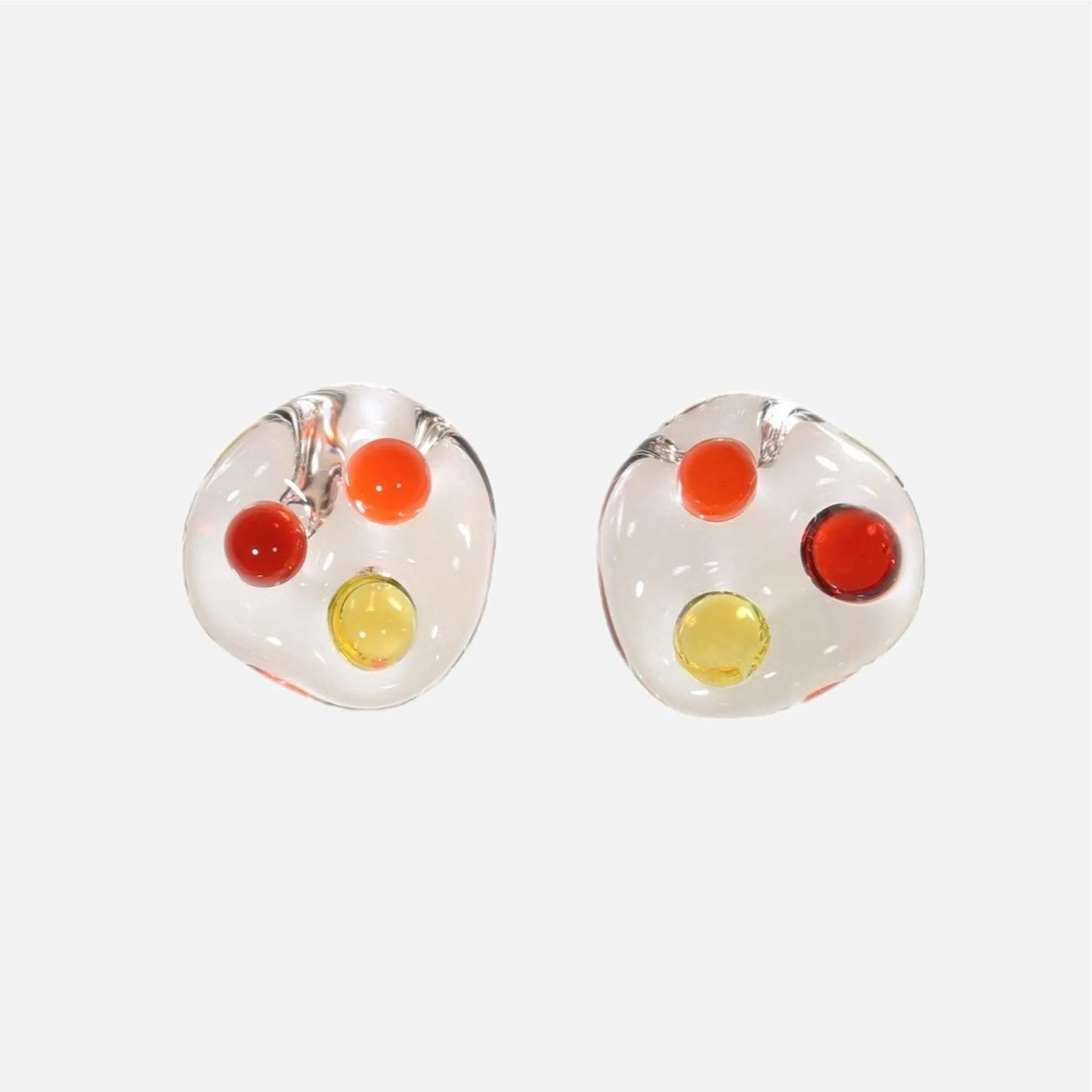 Three Sphere Earrings