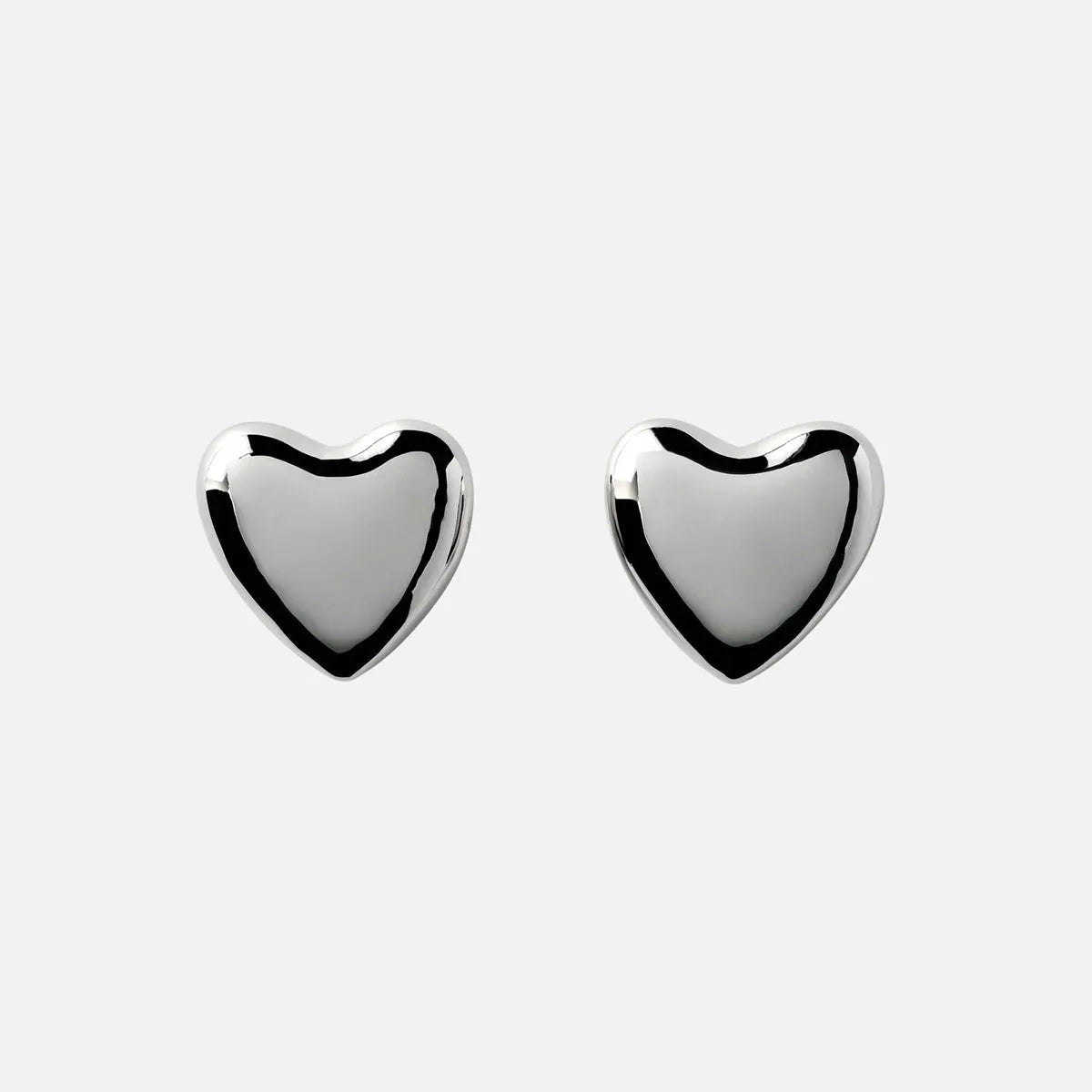 Voluptuous Heart Earrings, Large