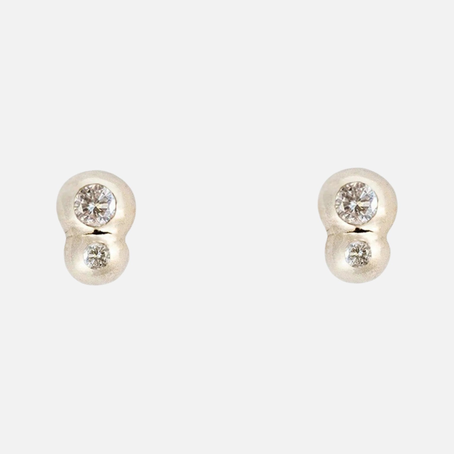 White Diamond Bela Studs