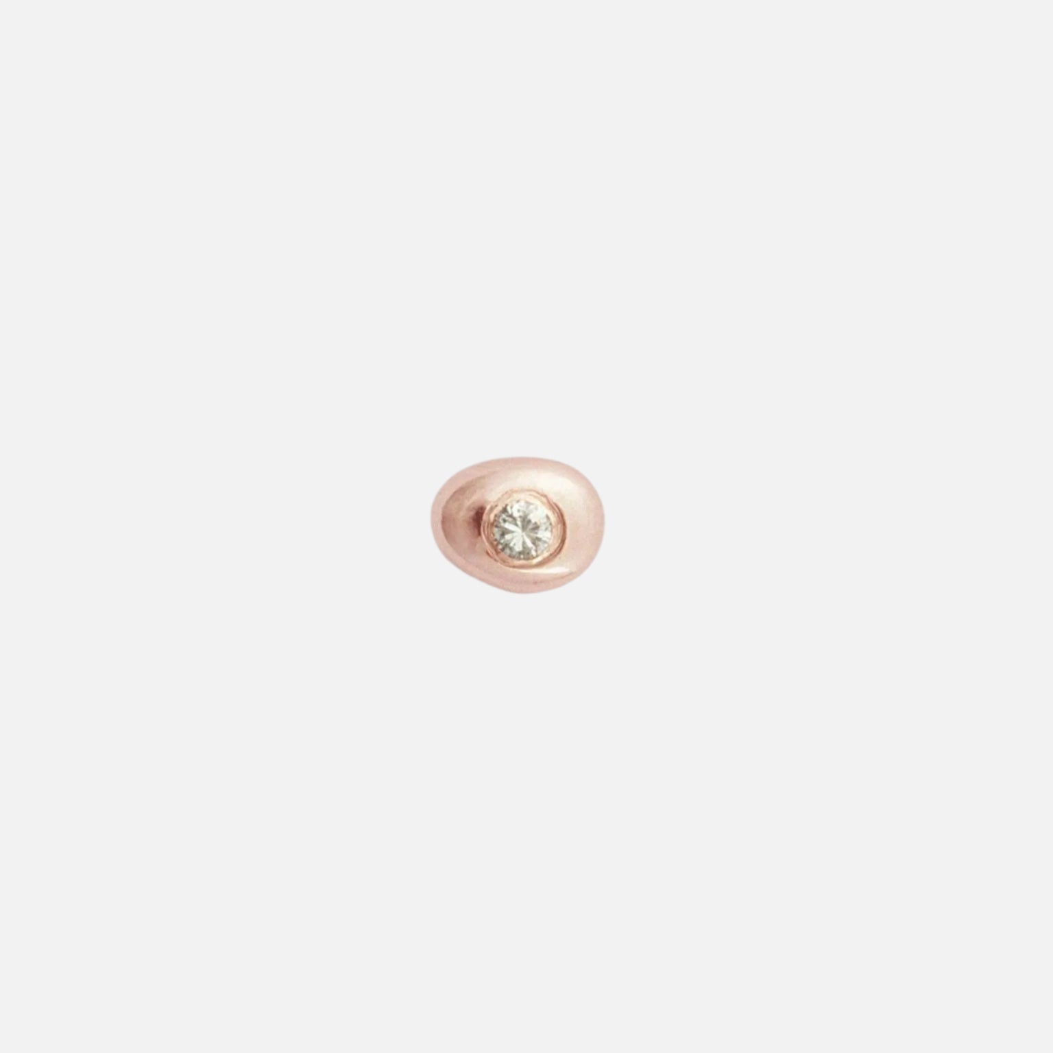 White Diamond Pebble Studs 8 White Diamond Pebble Studs