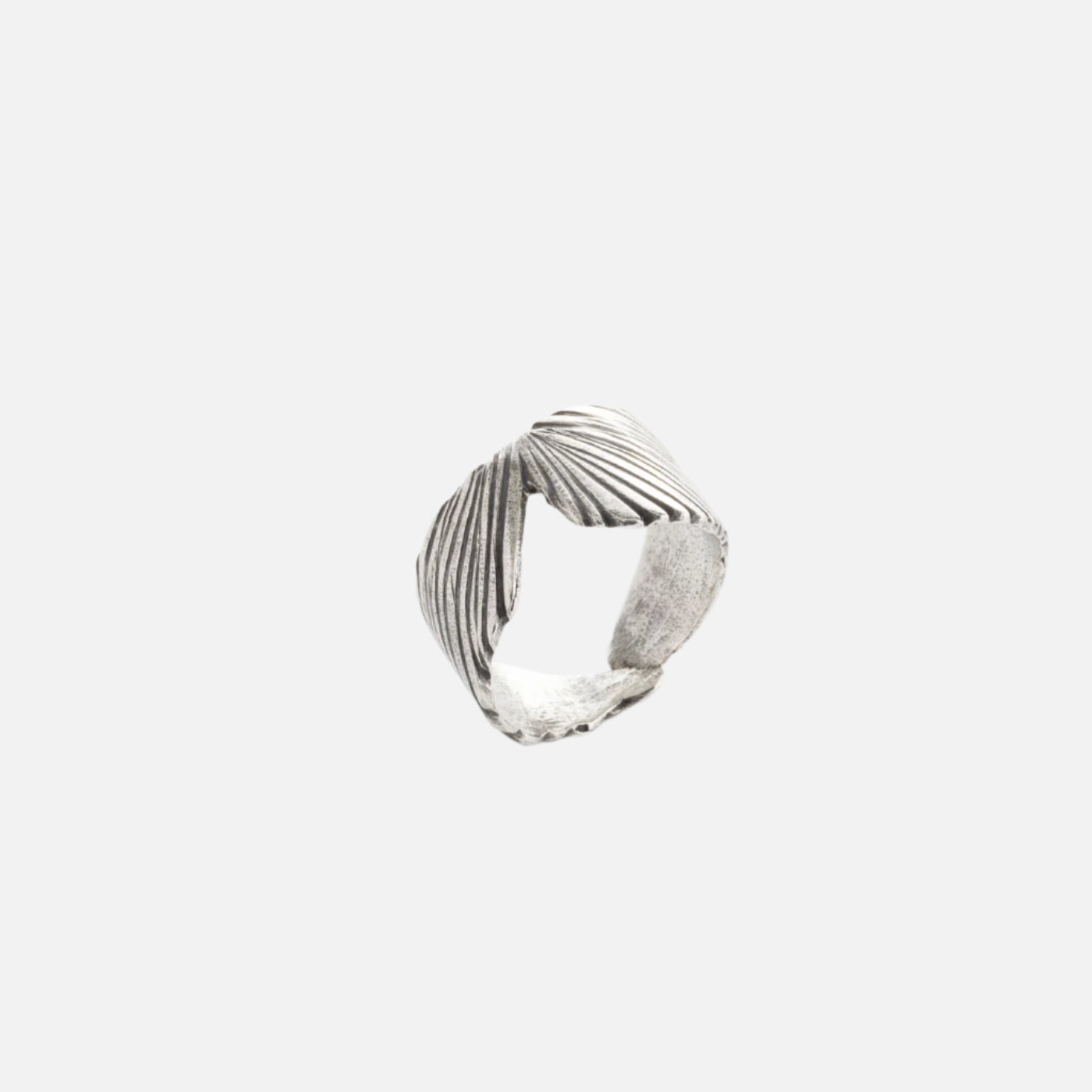 Wing Wrap Ring, Silver