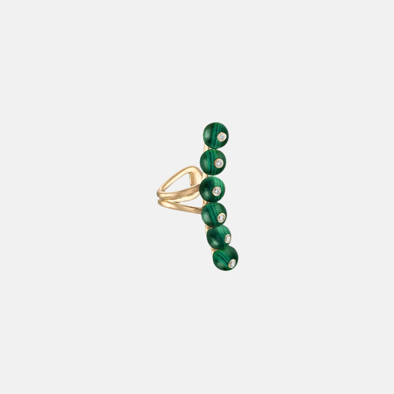 Bubbles Single Row Ear Cuff