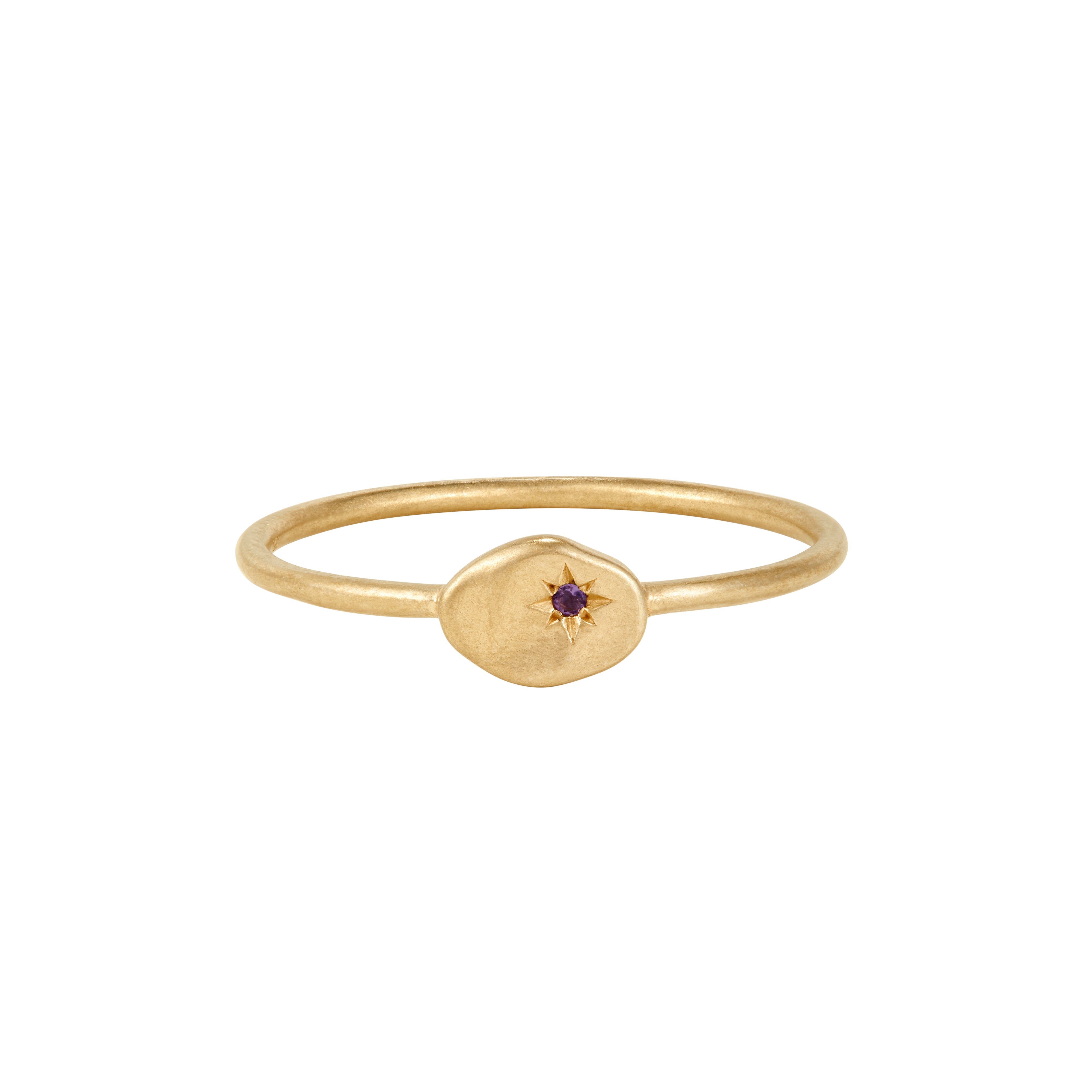 RION x Buddha Jewelry North Star Finger Ring - Amethyst