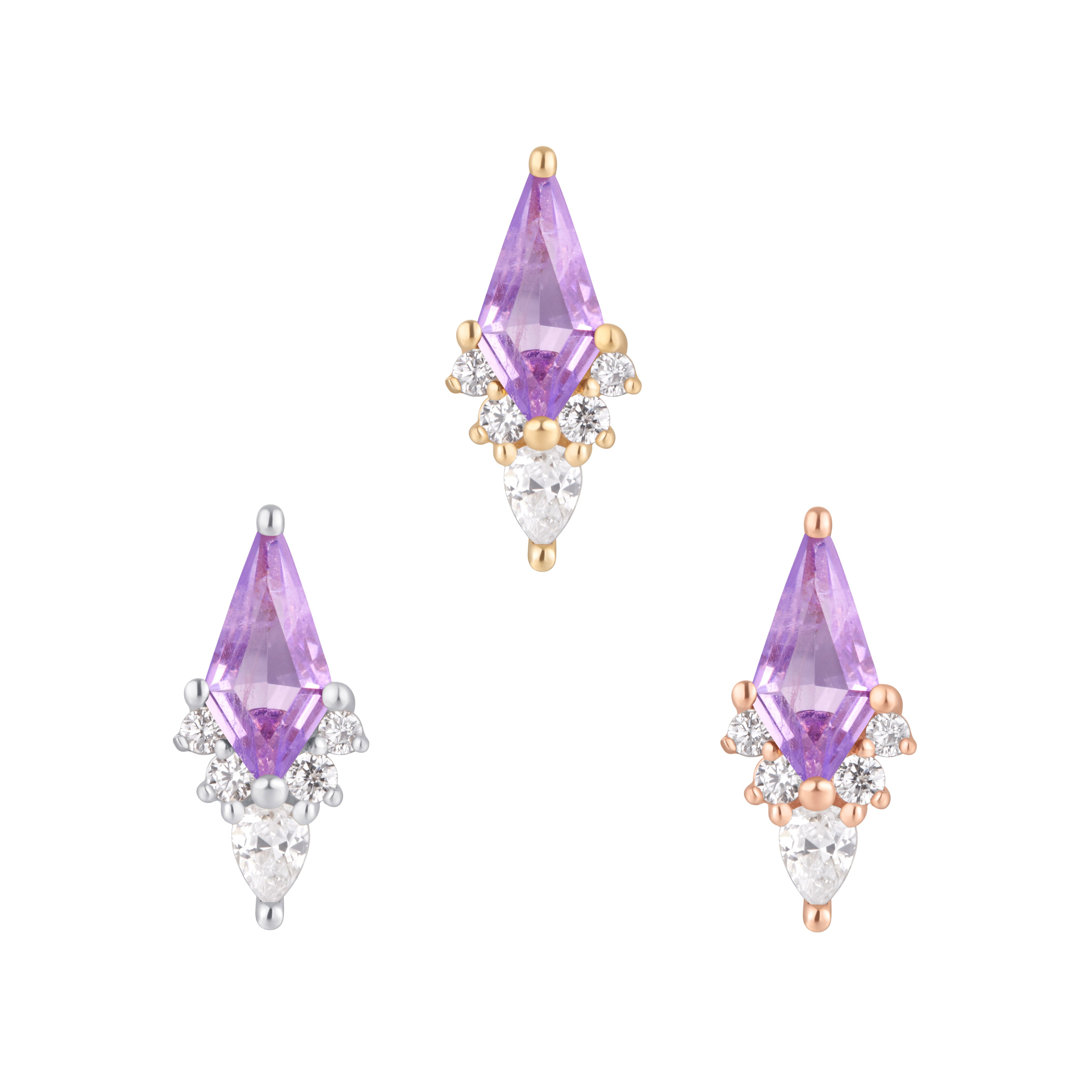 Afterglow - Amethyst - Threadless End