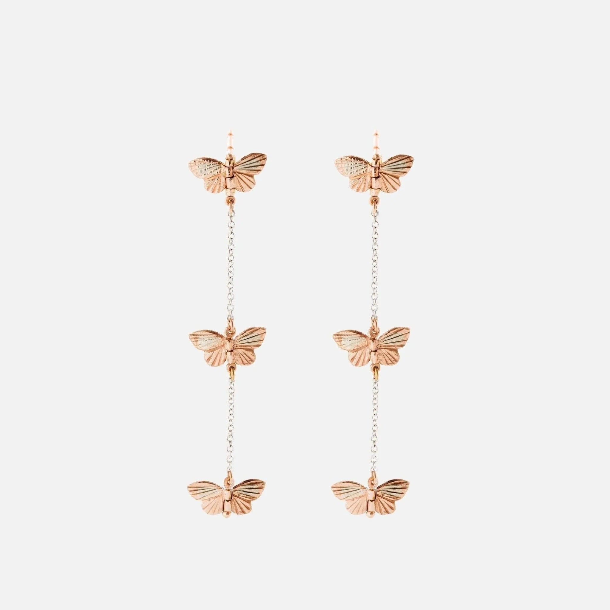 Butterfly Migration Chain Earrings