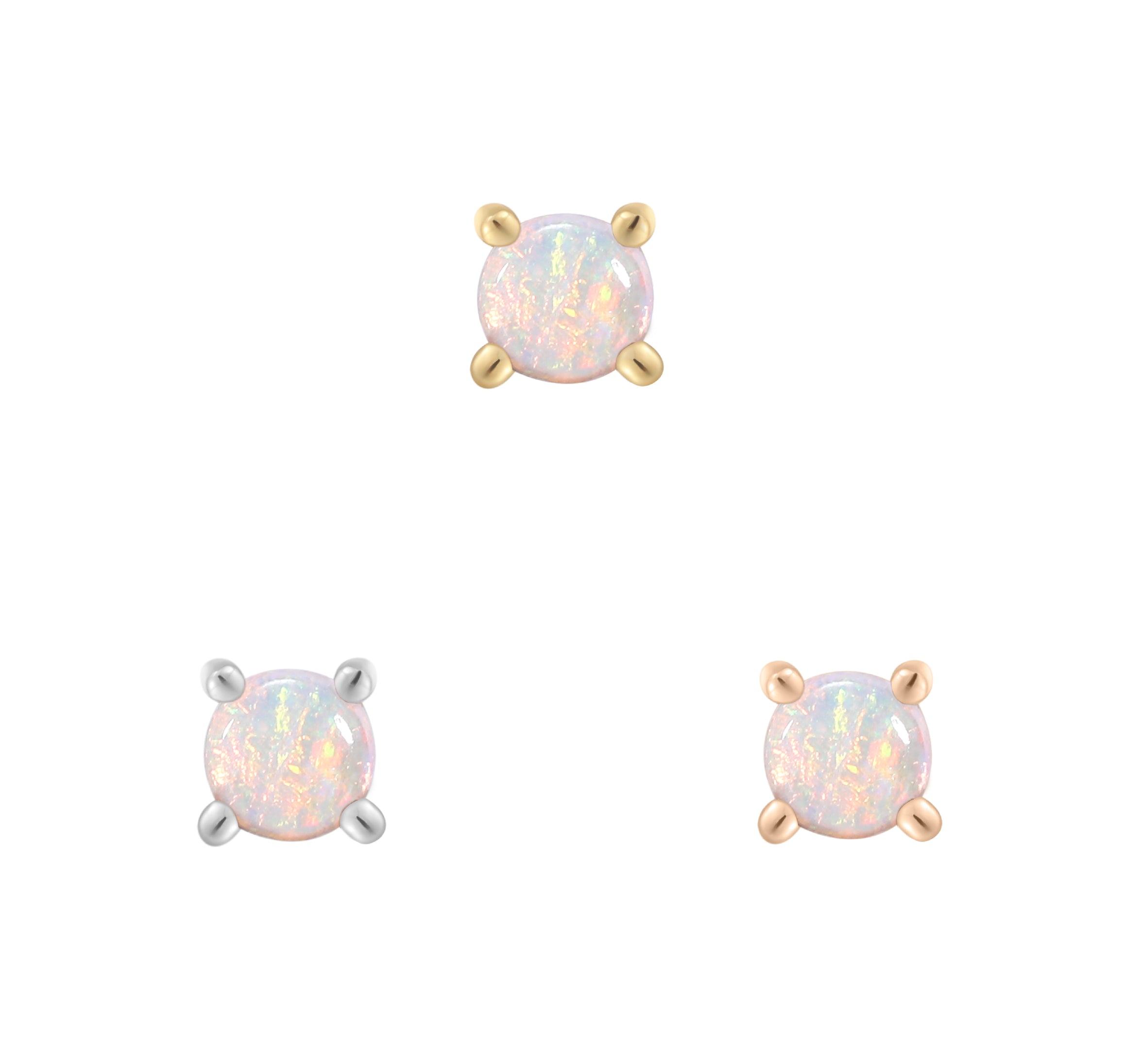 Opal Prong Cabochon - Threadless End
