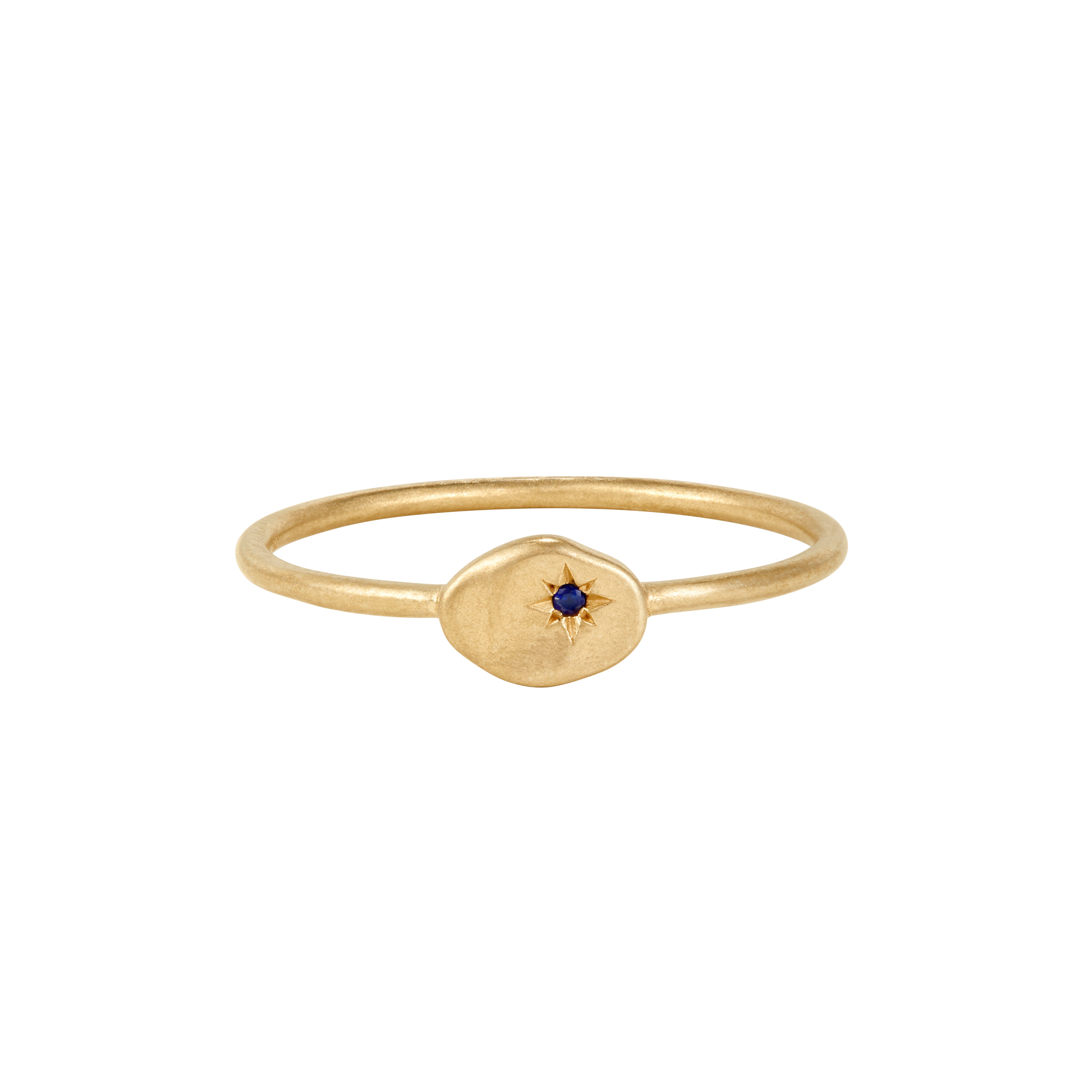 RION x Buddha Jewelry North Star Finger Ring - Blue Sapphire