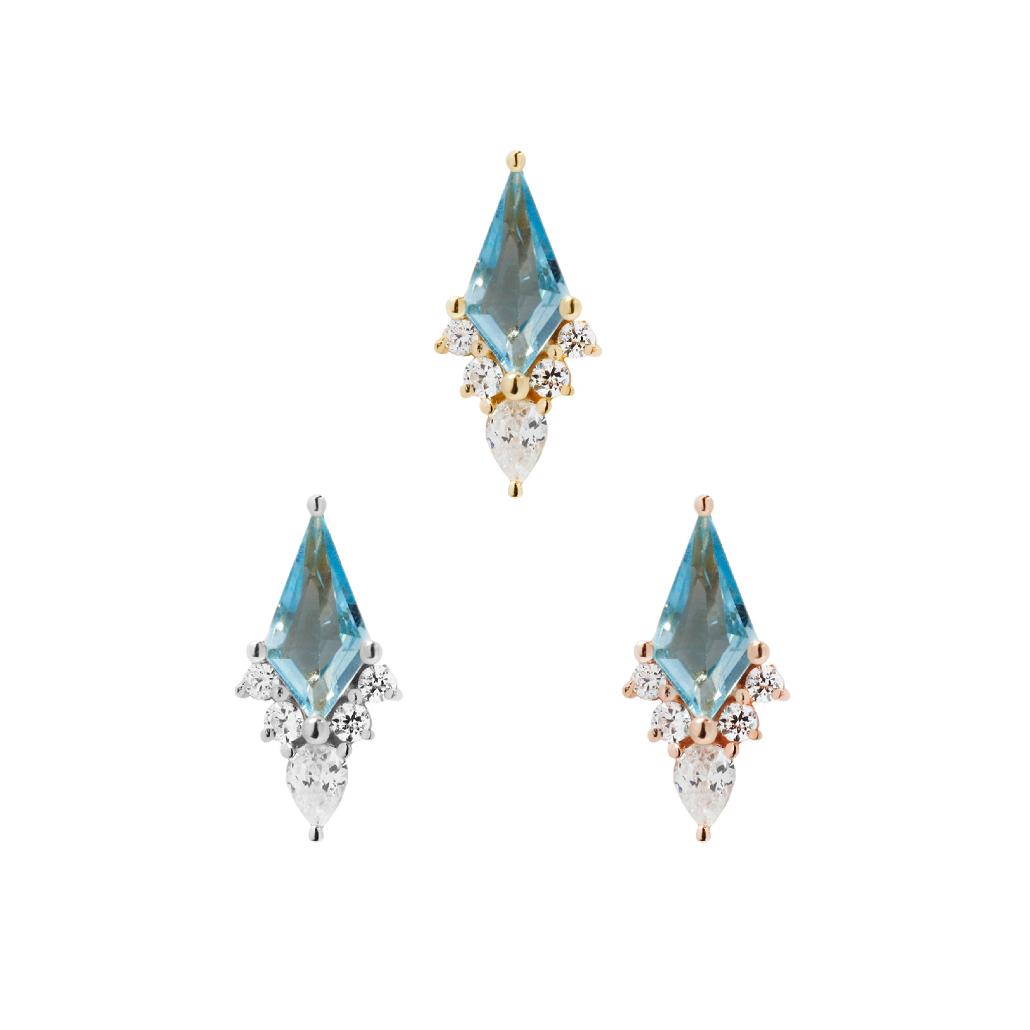 Afterglow - Swiss Blue Topaz - Threadless End