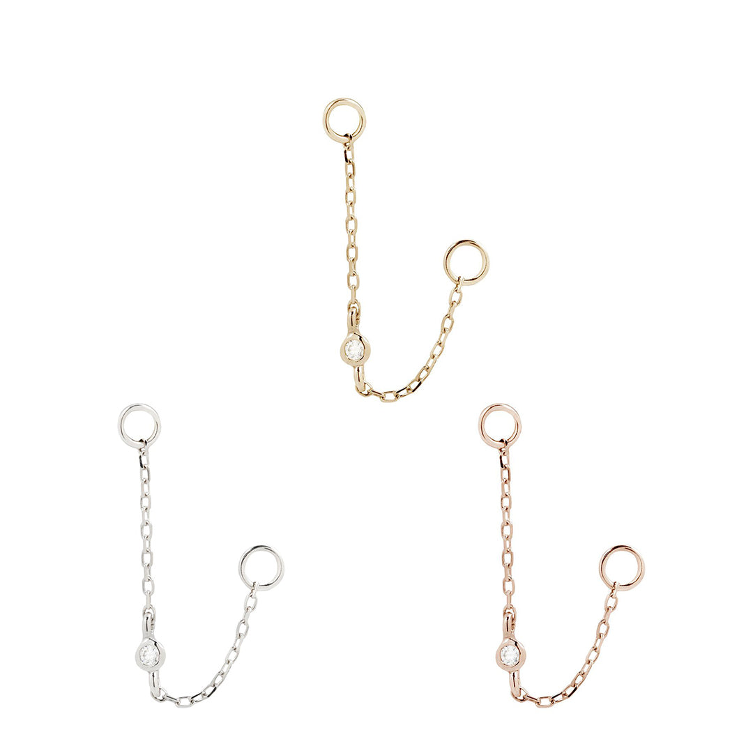 Round Center - CZ - Chain