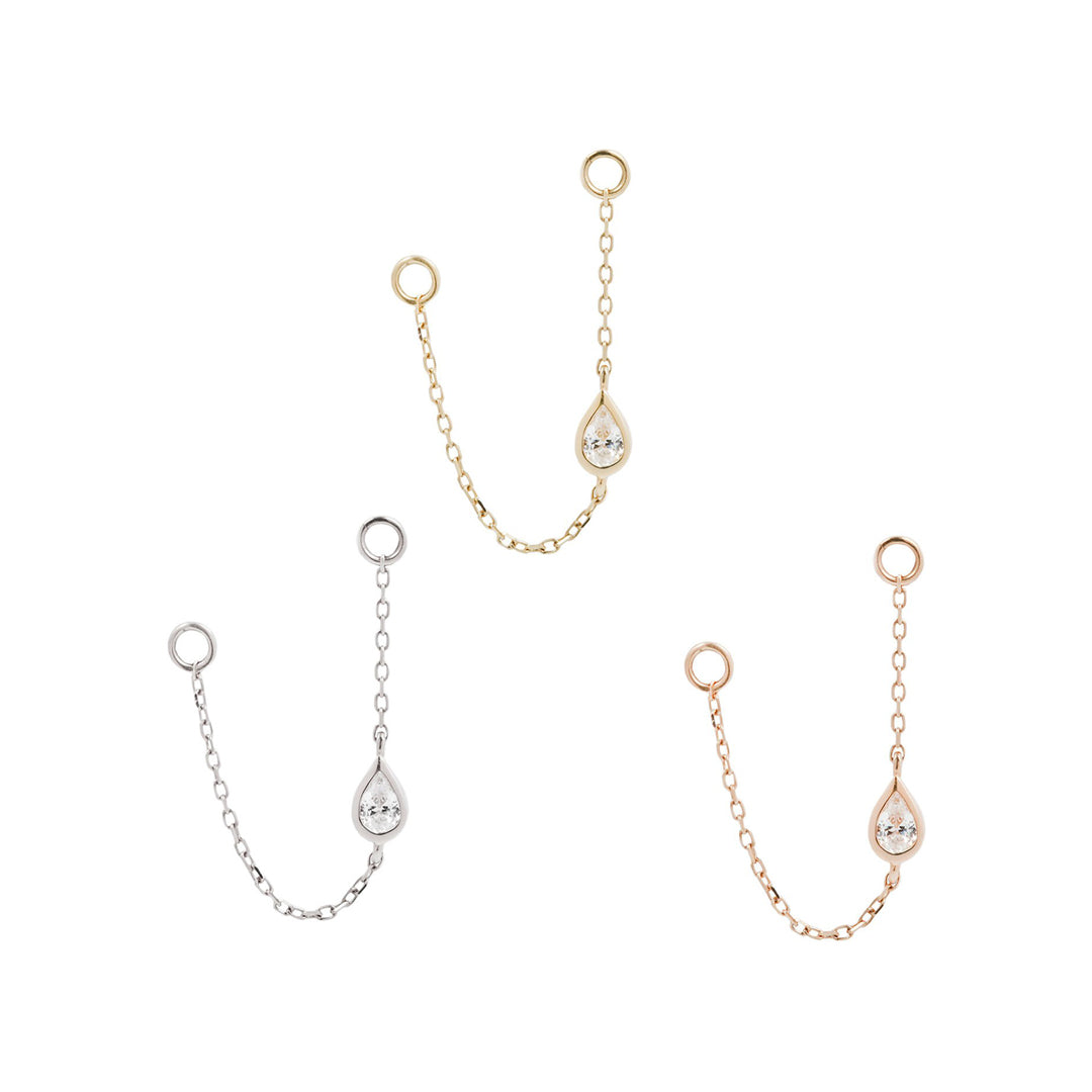 Teardrop - CZ - Chain