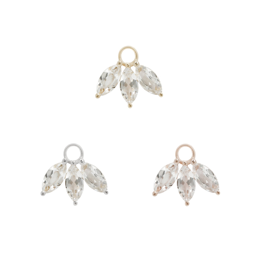 Moet - White Topaz - Charm