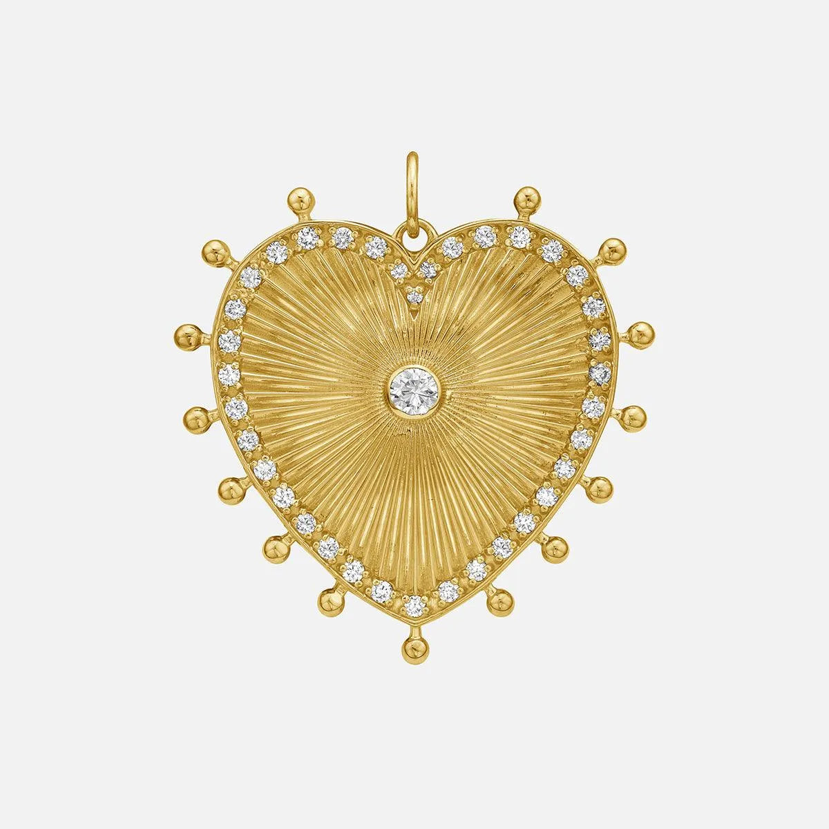 Cassandane Diamond Heart Pendant, Large