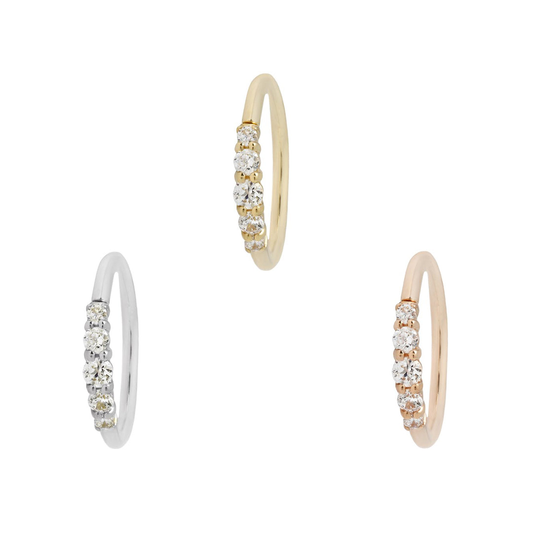 Brigitte CZ Seamless Ring