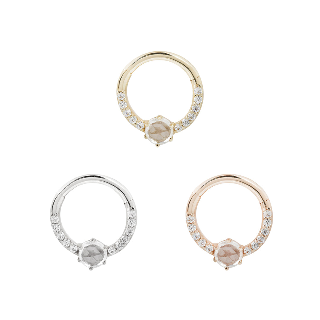 Tinsley - CZ + White Sapphire - Clicker
