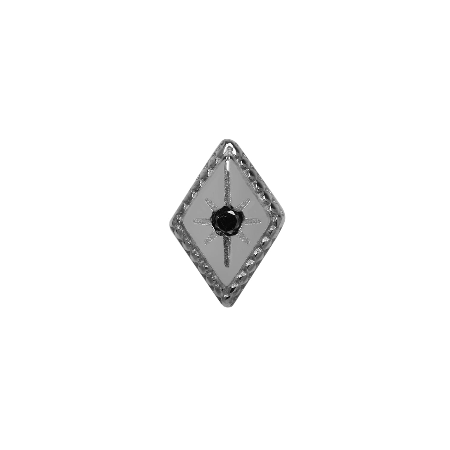 Etoile - Black Diamond + Rhodium - Threadless End