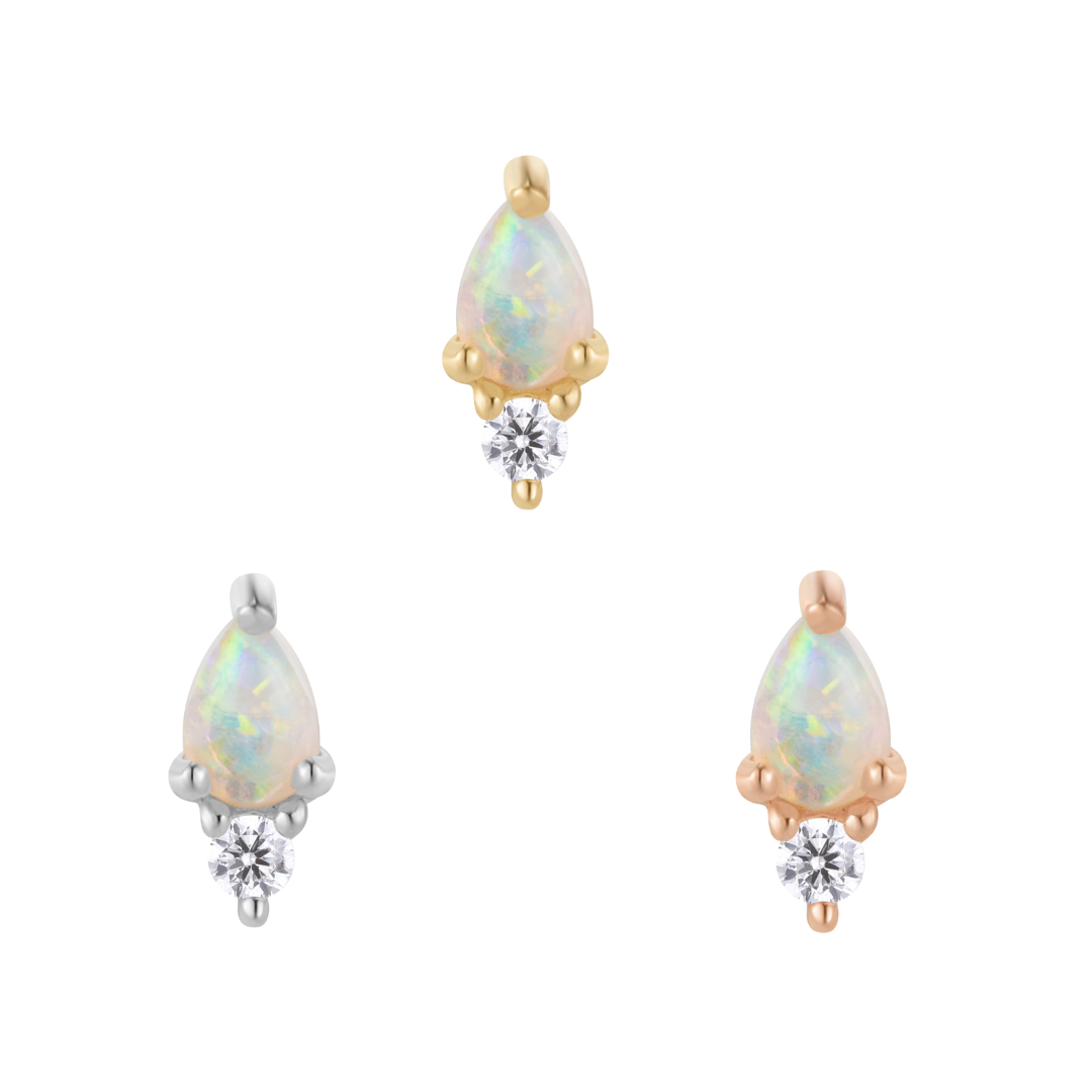 Daydream - Opal + CZ - Threadless End