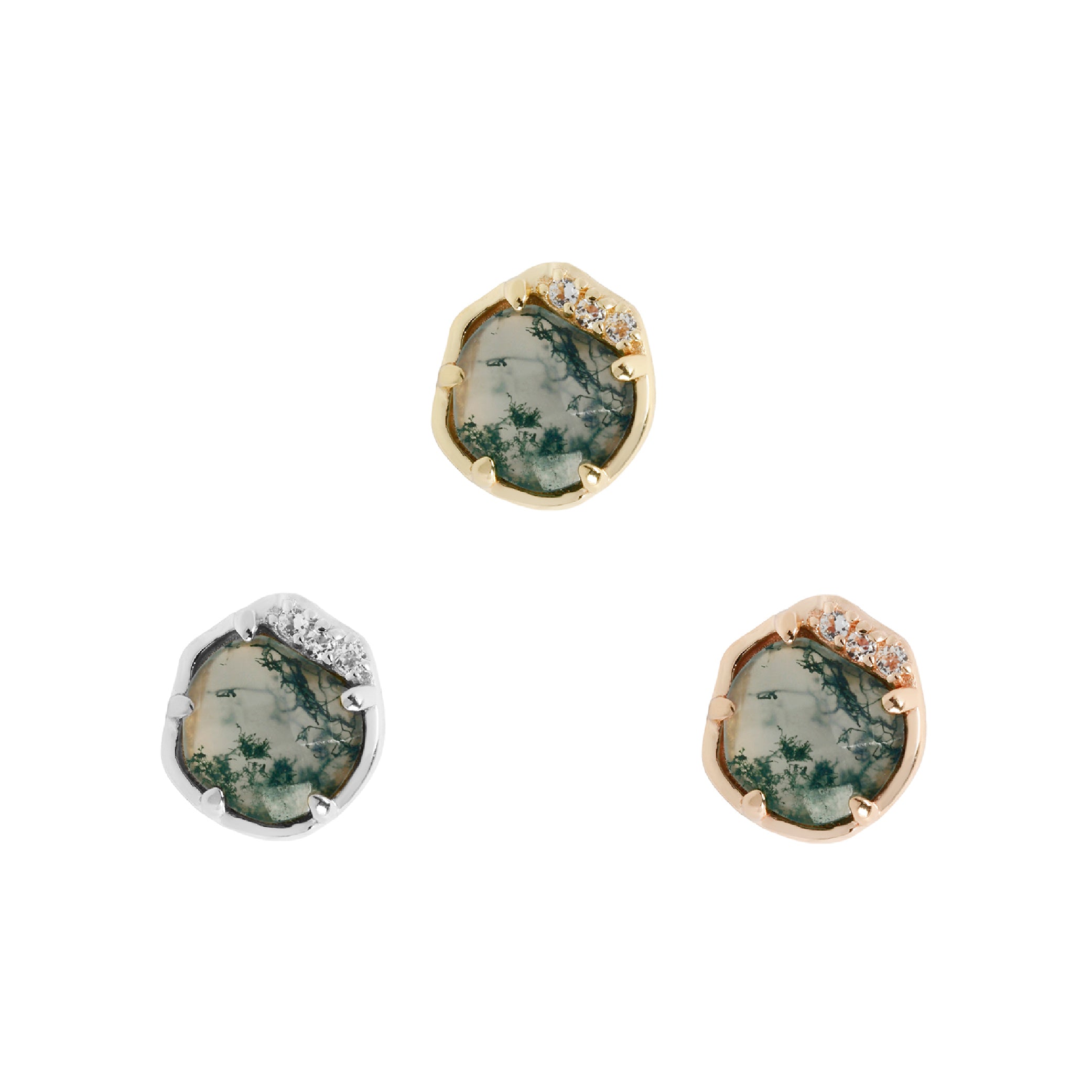 Vision - Moss Agate - Threadless End