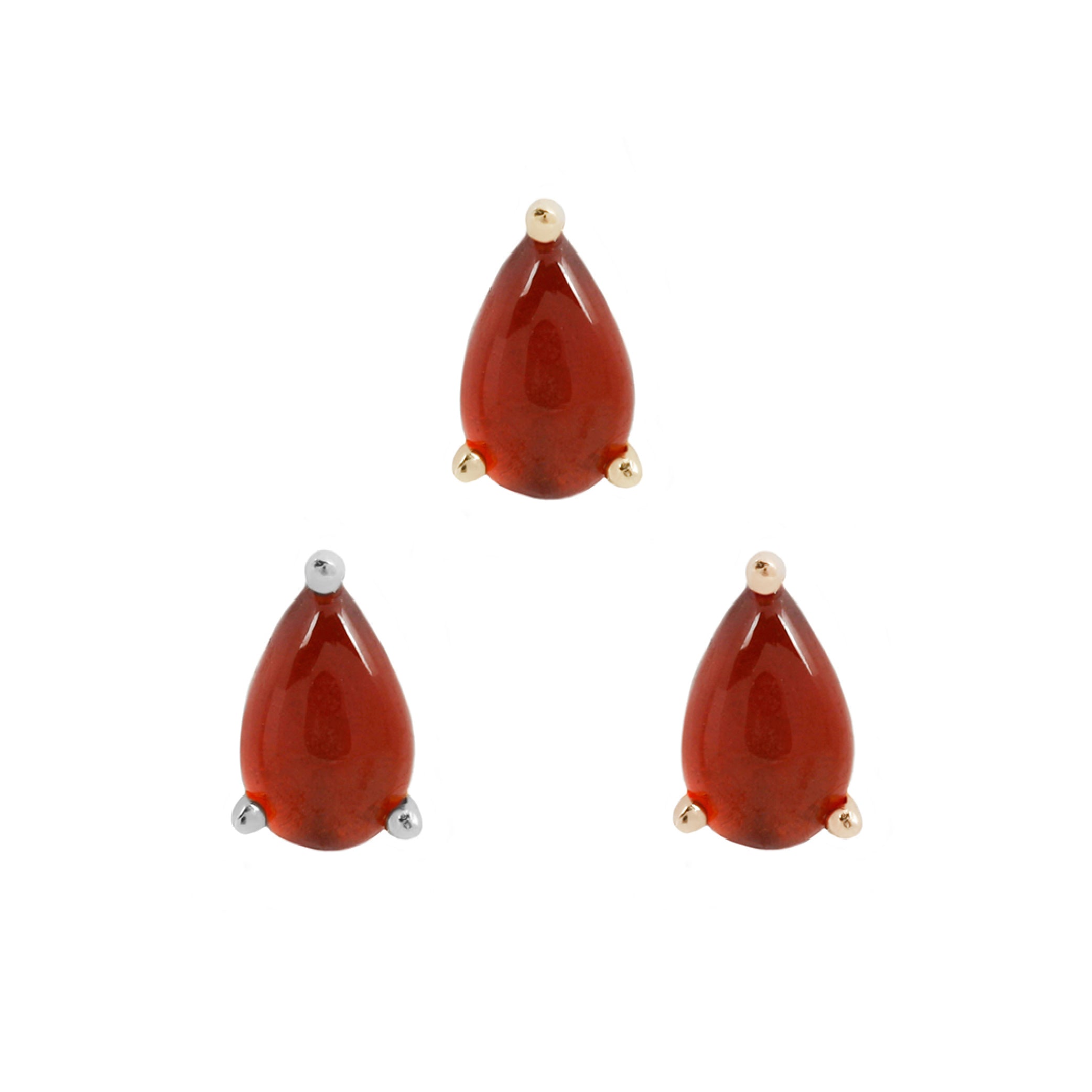 Pear - Garnet - Threadless End