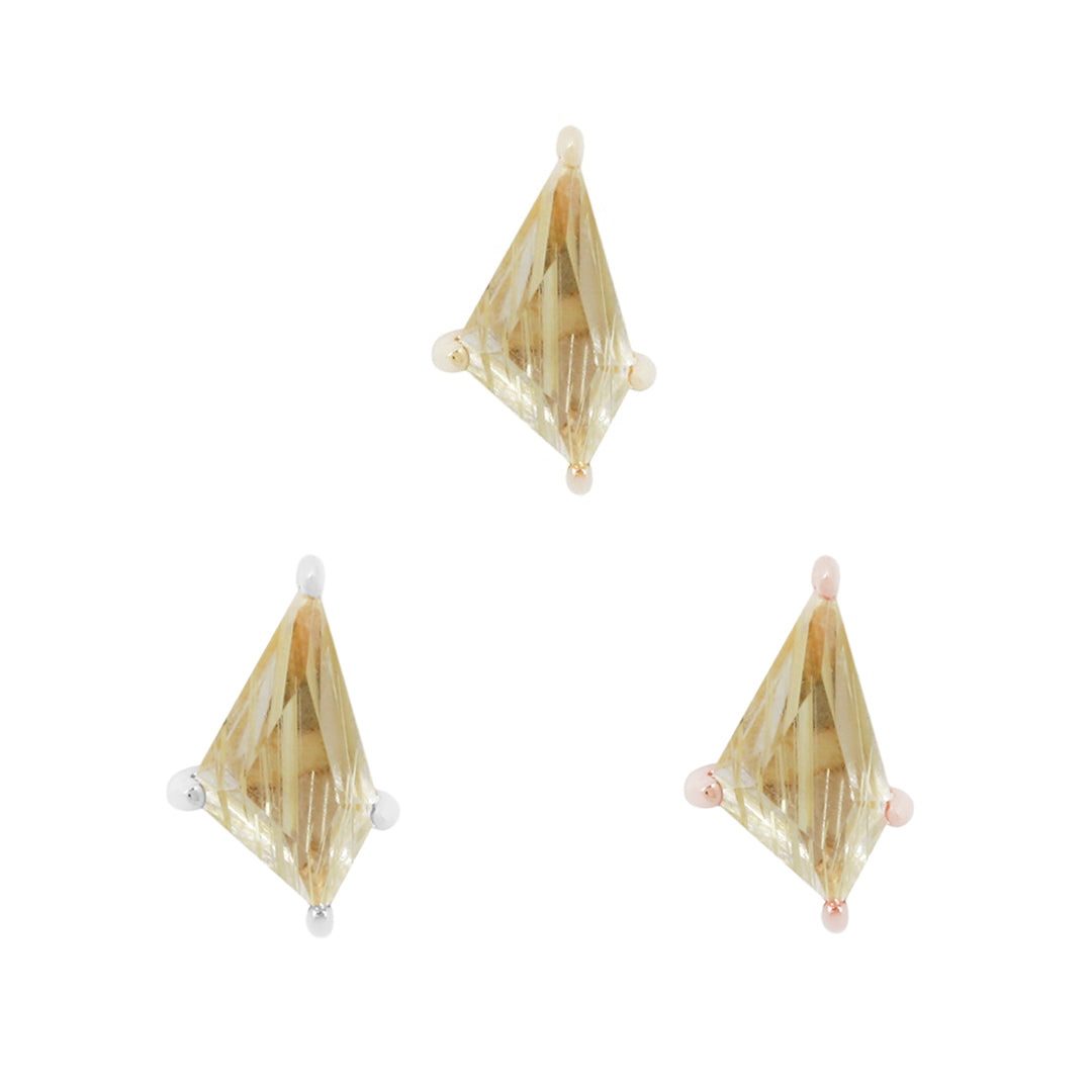 Limelight - Rutilated Quartz - Threadless End