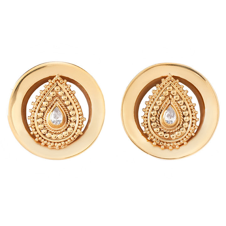 Deity Round Plugs - Yellow Gold Plated